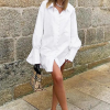 Robe Chemise Courte Blanche
