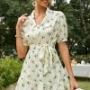 Robe A Fleurs Champêtre Grande Taille – Image 3