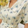 Robe A Fleurs Champêtre Grande Taille – Image 4